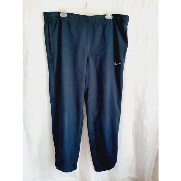 Men's Nike Blue Dri-Fit Pants Size M drawstring - Picture 1 of 5